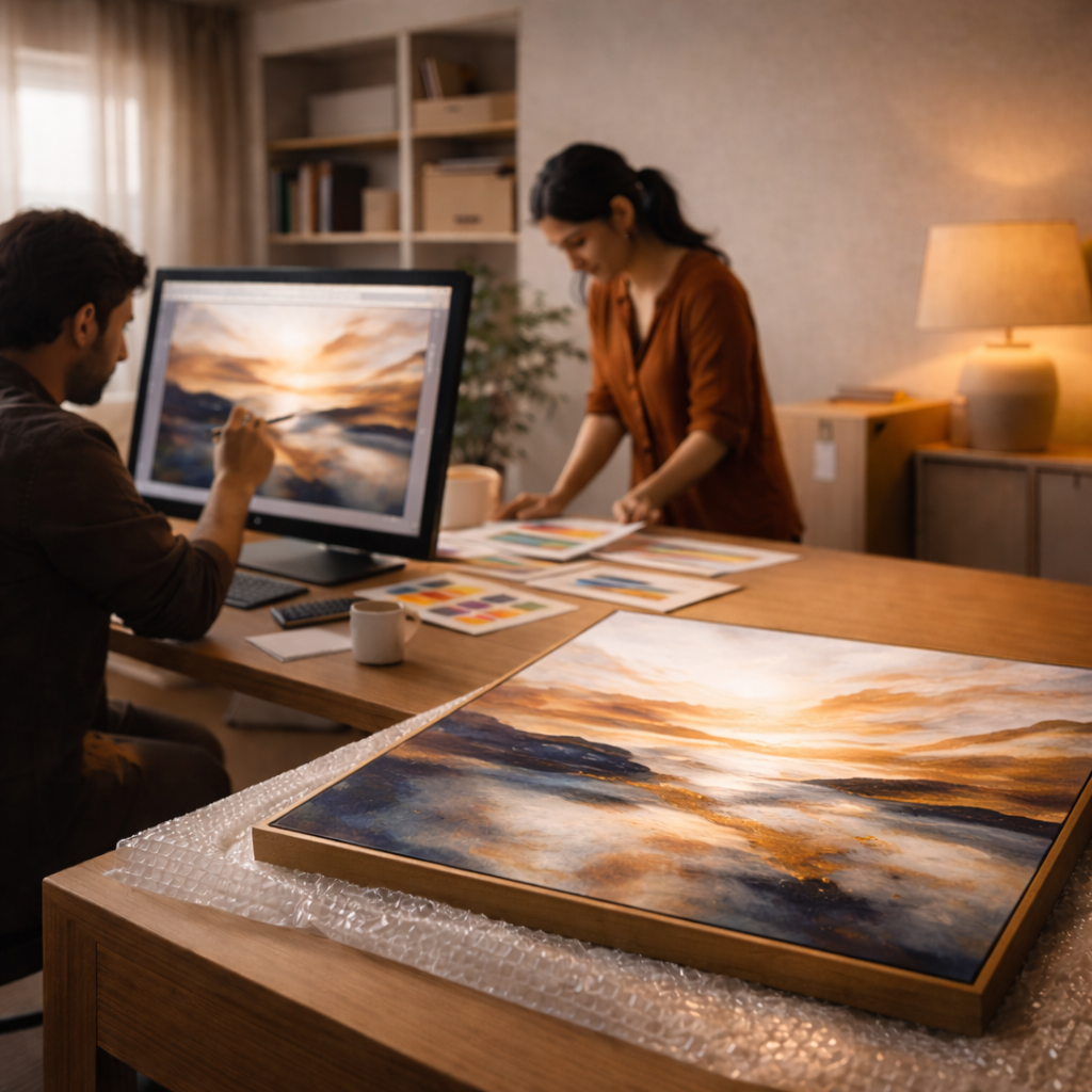 kalpanik canvas wall paintings