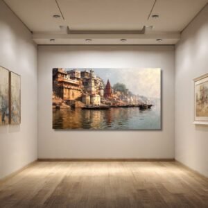 Modern Varanasi ghat Canvas painting
