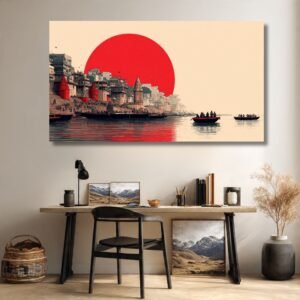 Japense Varanasi Ghat Painting